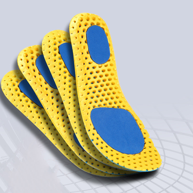 Double Shock Absorption Honeycomb Sports Insole Men And Women Breathable Mesh Thickening Sweat-Absorbing Deodorant Football Basketball Insole