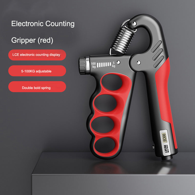 Adjustable Grip Strength Gauge Counting Type Spring Grip Strength Gauge Handshake Holder
