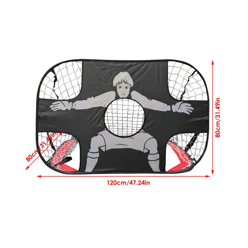 Folding Soccer Goal Portable Training Goal Mini Children's Football Target Net Indoor Outdoor Movable Training Toy soccer ball