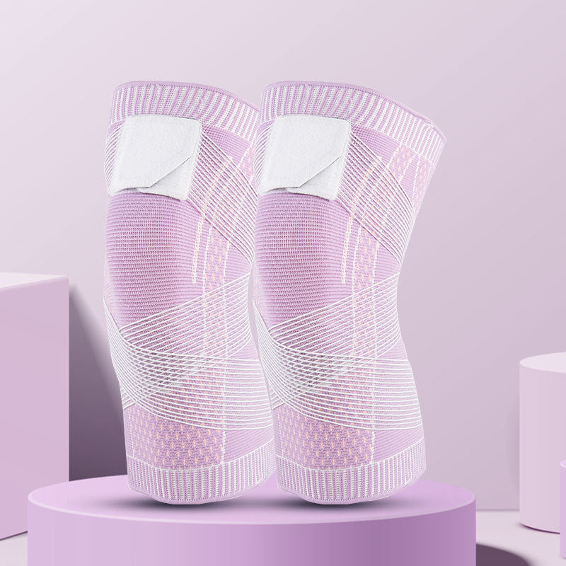 1 Pair Of Sports Knee Pads Straps Nylon Breathable Basketball Football Running Fitness Protective Gear
