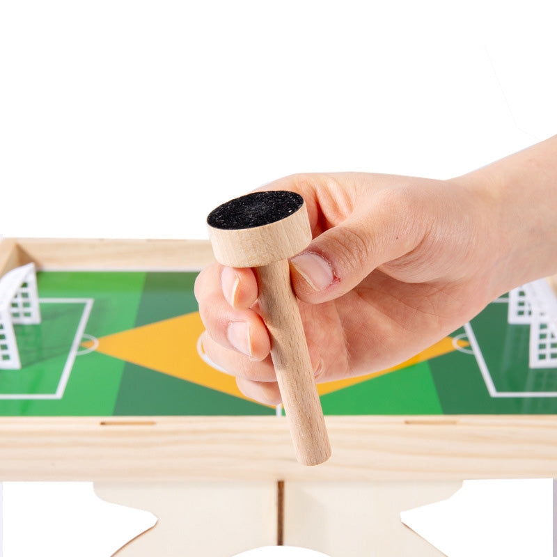 Football Flying Chess Two-In-One Tabletop Game Wooden Children's Parent-Child Interactive Toys Focus And Hands-On Ability Training