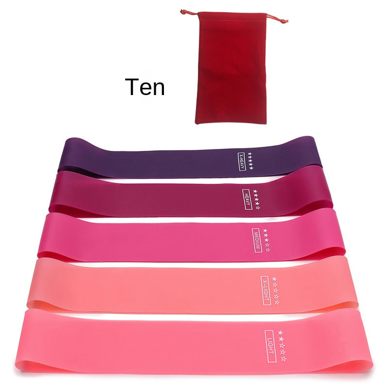Five-Piece TPE Resistance Bands for Squats, Butt Lifting, Leg and Arm Training, Body Shaping, Yoga Elastic Loop Bands
