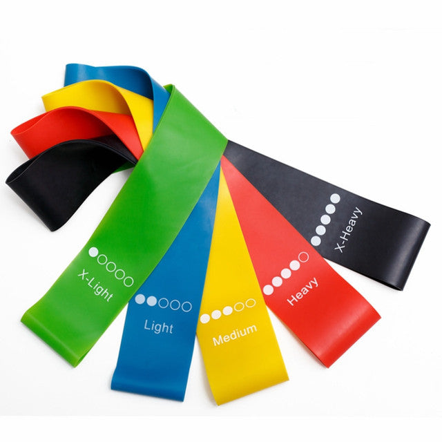 Five-Piece TPE Resistance Bands for Squats, Butt Lifting, Leg and Arm Training, Body Shaping, Yoga Elastic Loop Bands