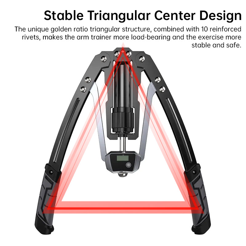 Twister Arm Trainer - 3-in-1 Hydraulic Chest & Arm Workout Equipment with Ab Roller | Adjustable Resistance 22-440 lbs