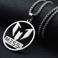 Messi Football Surrounding Titanium Steel Pendant Boy Necklace Hip Hop Street Necklace Souvenir