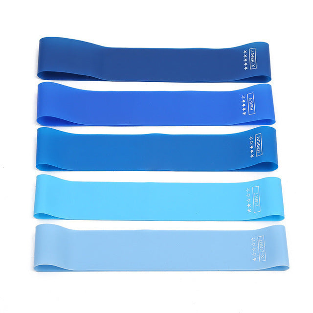 Five-Piece TPE Resistance Bands for Squats, Butt Lifting, Leg and Arm Training, Body Shaping, Yoga Elastic Loop Bands
