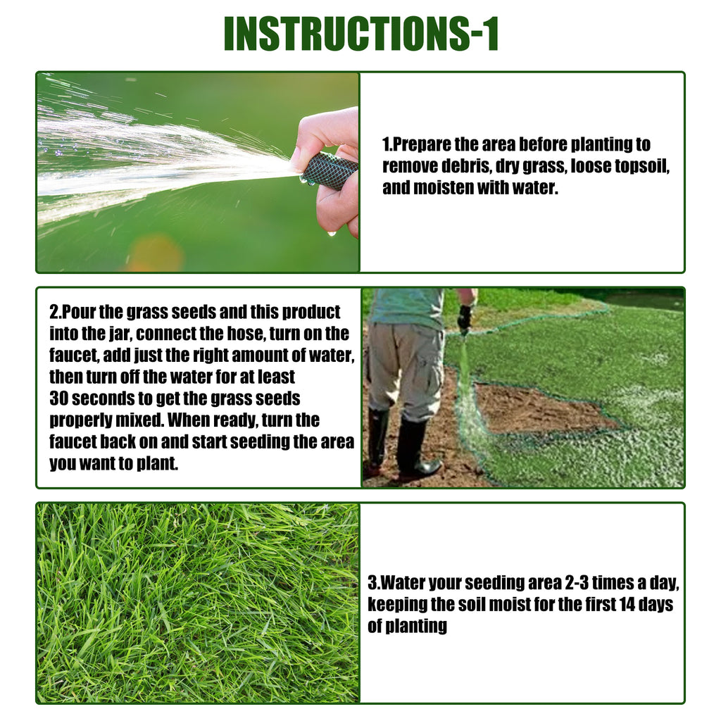 Green Lawn Spray, Backyard Outdoor Playground Football Field Grass Growth Concentrated Nutrient Solution Spray