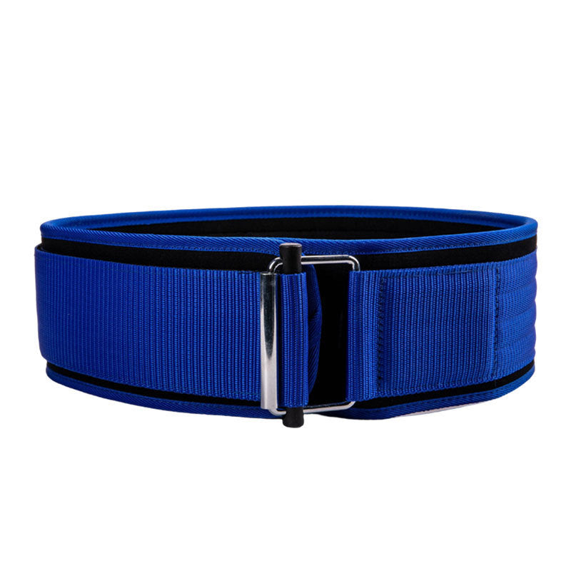 Weightlifting Belt with Self-Locking Buckle Blue Fitness Belt for Deadlift Support Powerlifting Training Waist Belt