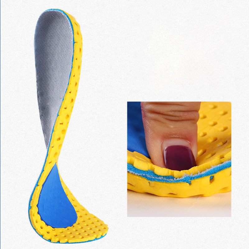 Double Shock Absorption Honeycomb Sports Insole Men And Women Breathable Mesh Thickening Sweat-Absorbing Deodorant Football Basketball Insole