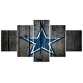 5 Pcs FootBall Sport Cowboys Team Paintings Wall Home Decor Dallas Picture Canvas Painting Calligraphy For Living Room Bedroom