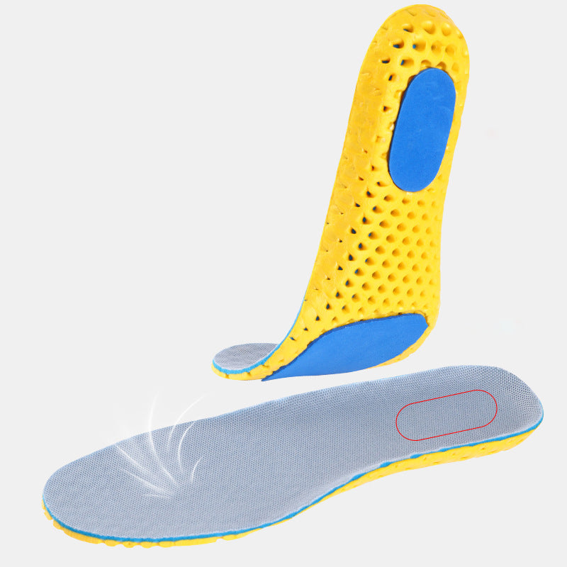 Double Shock Absorption Honeycomb Sports Insole Men And Women Breathable Mesh Thickening Sweat-Absorbing Deodorant Football Basketball Insole